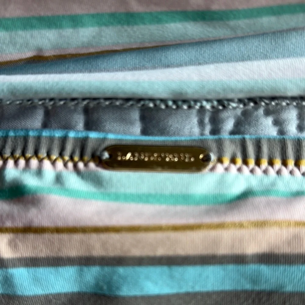 Lands' End Green and Pink Striped Tankini - Picture 8 of 11